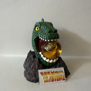 Universal Studios Back to the Future DeLorean Dinosaur Snow Globe 1998